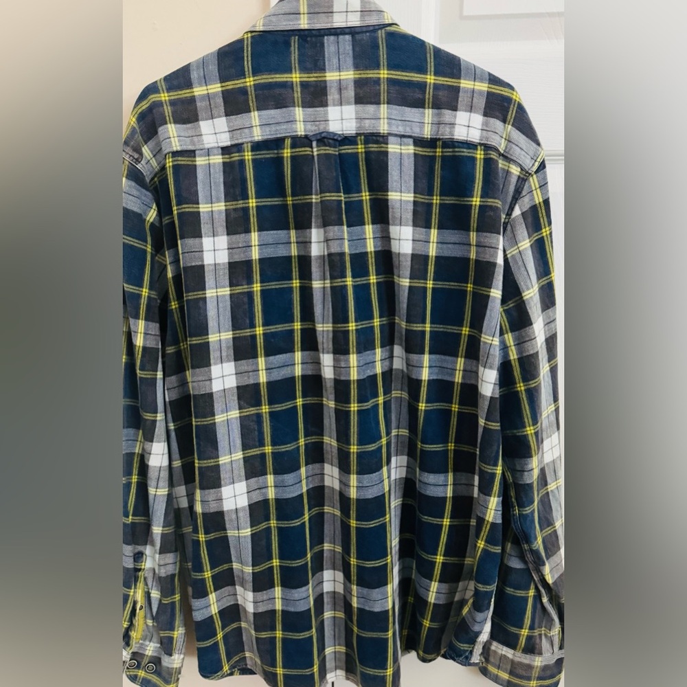 32 Bar Blues Multicolored 100% Cotton Men’s XXL Long Sleeve Button Up Shirt - Picture 7 of 7